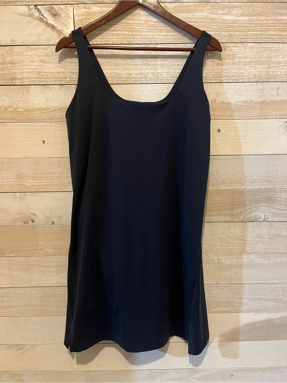 Old Navy Active Black PowerSoft Dress with Built-In Bra and Shorts size XL